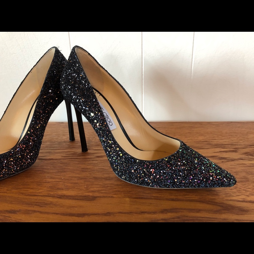 Jimmy Choo Romy 85 Pointed-Toe Pumps - Picture 3 of 7
